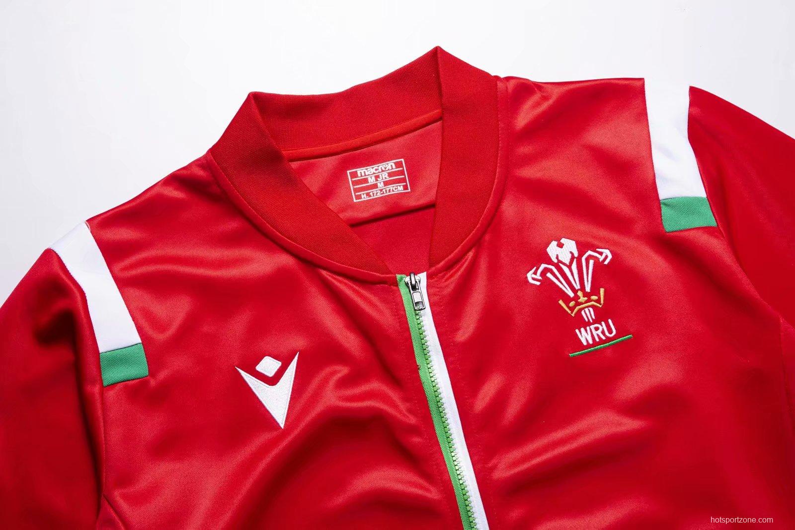 Wales 2021 Mens Anthem Rugby Jacket