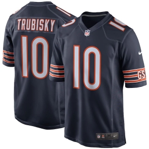Youth Mitchell Trubisky Navy Player Limited Team Jersey