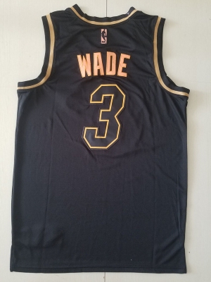 Dwyane Wade 3 Black Golden Edition Jersey