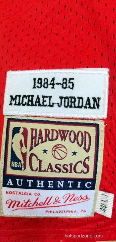 Men's Michael Jordan Red Retro Classic Team Jersey