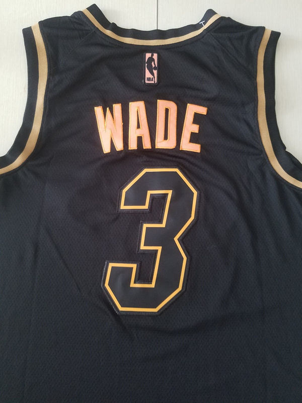 Dwyane Wade 3 Black Golden Edition Jersey