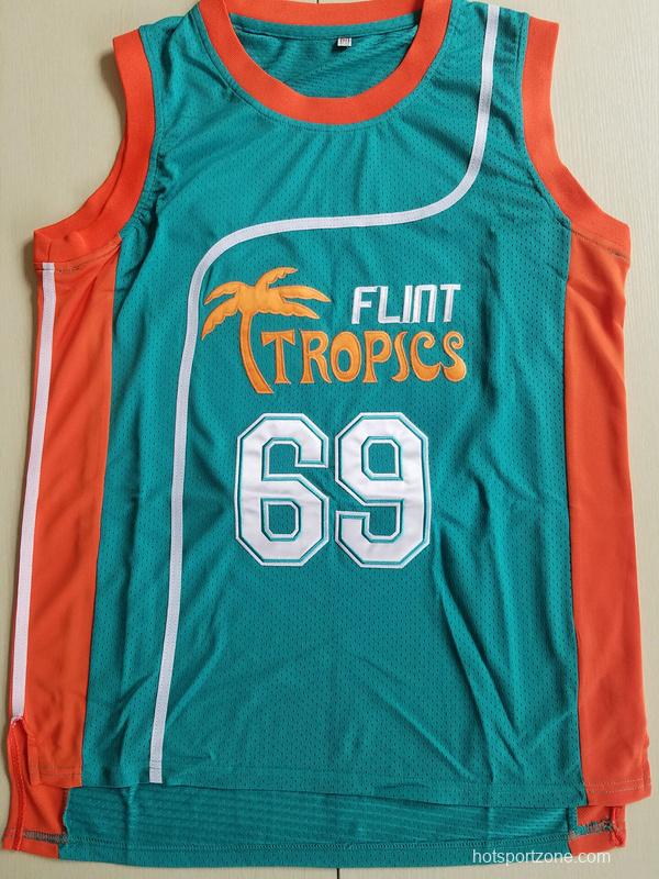 Downtown Funky Stuff Malone Flint Tropics Semi Pro Team Basketball Jersey New