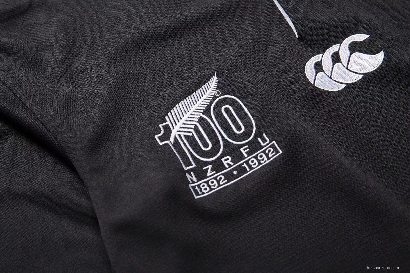 All Blacks 1992 Men's 100 Years Rugby Jersey