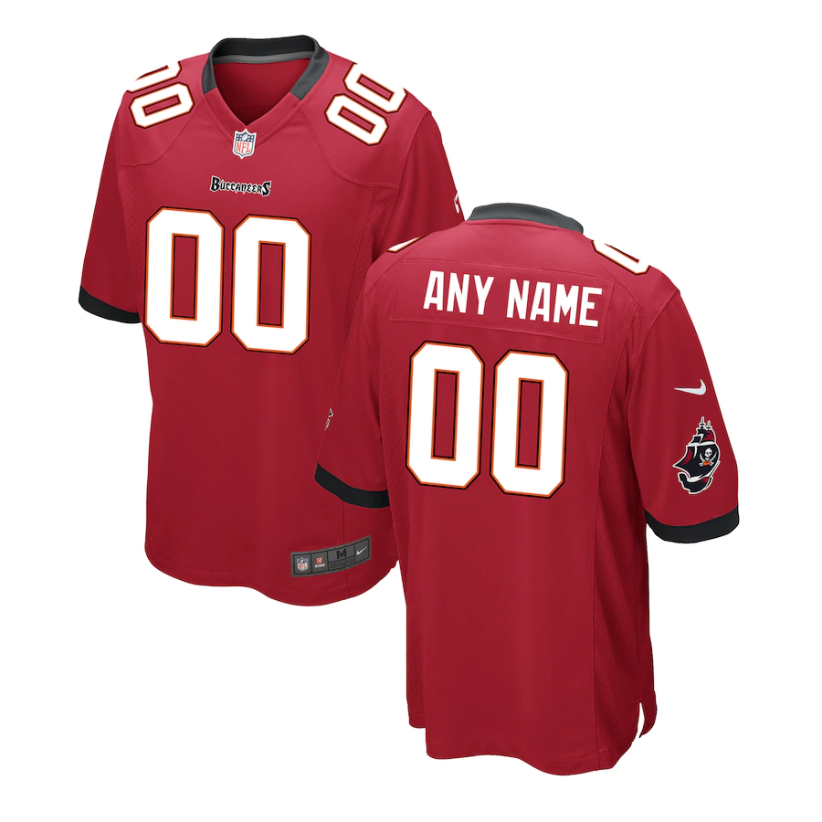 Men's Red Custom Game Team Jersey