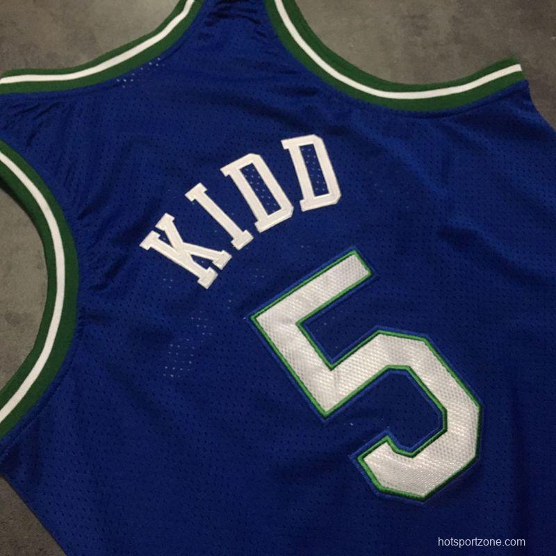 Men's Jason Kidd Blue Retro Classic Team Jersey