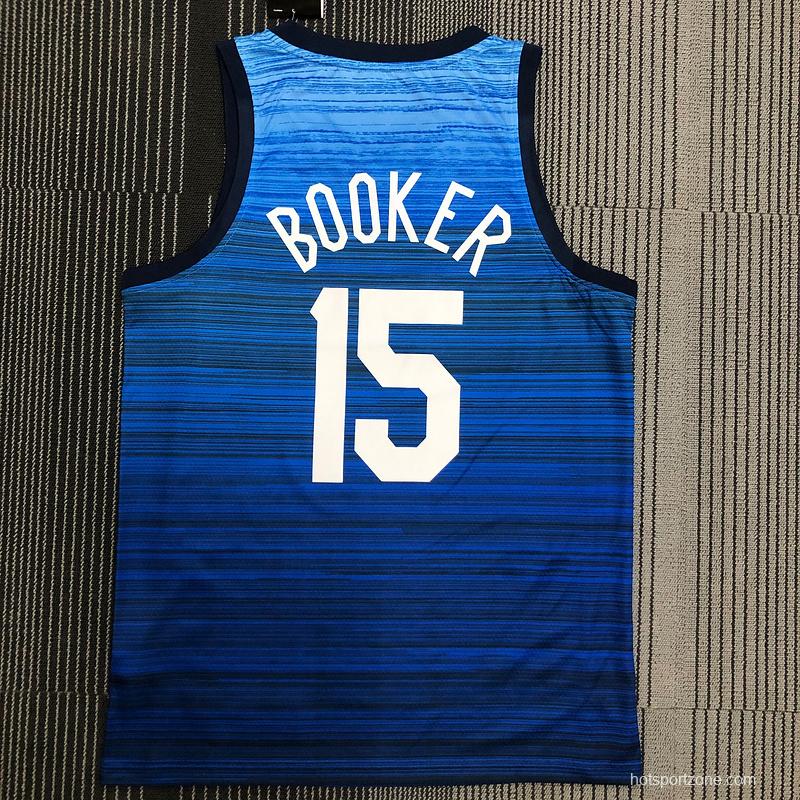 Thai Version Men's Devin Booker Navy USA Basketball Player Jersey