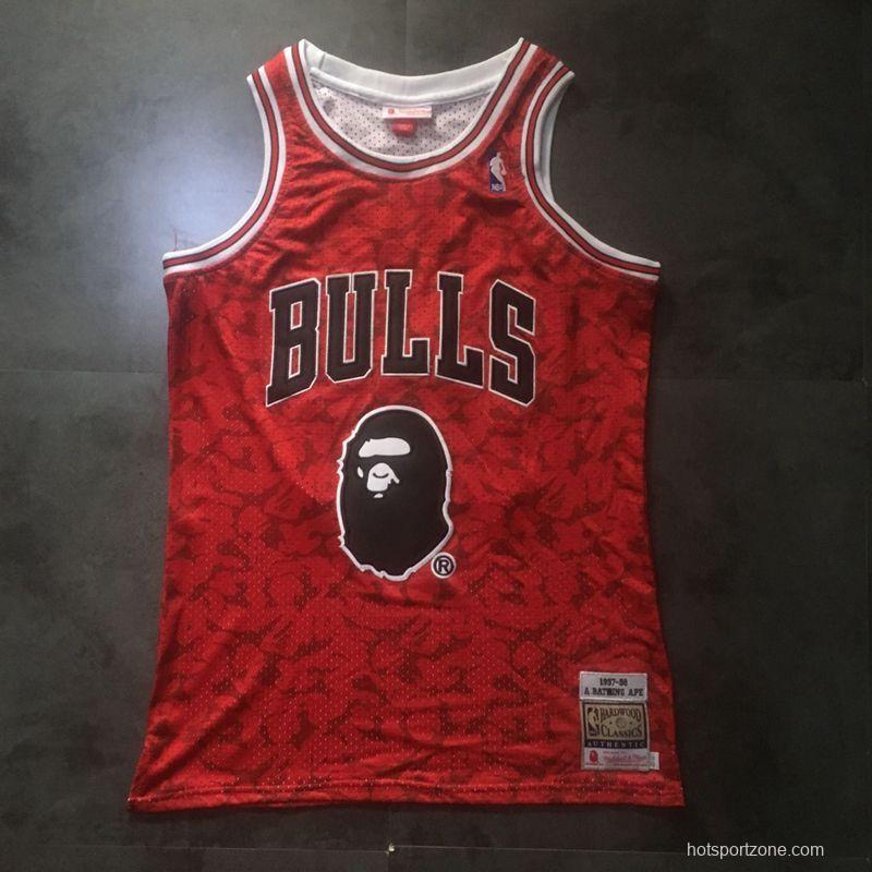 Men's BAPE Red Retro Classic Team Jersey