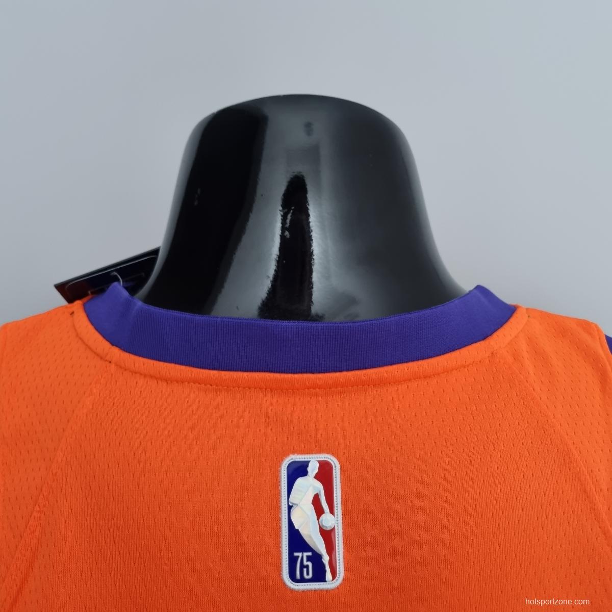 75th Anniversary NASH#13 Phoenix Suns Jordan Theme Orange NBA Jersey