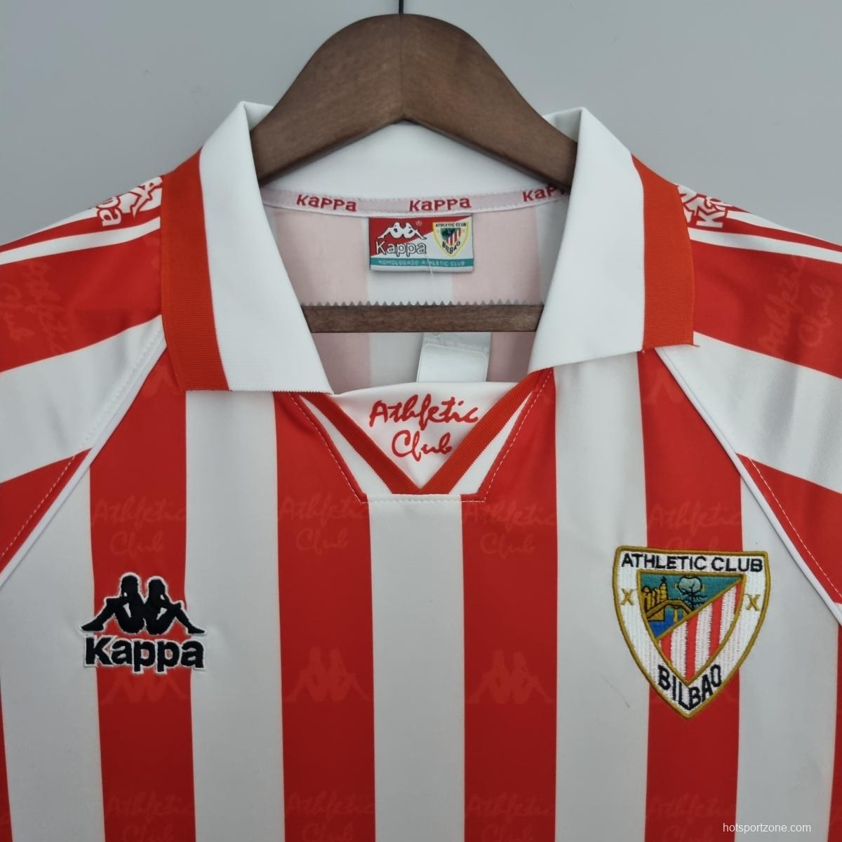 Retro 95/97 Athletic Bilbao home Soccer Jersey