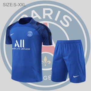 22/23 PSG Training Jersey Short Sleeve Kit Blue