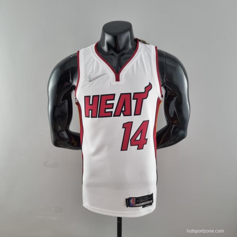 75th Anniversary Miami Heat HERRO#14 White NBA Jersey