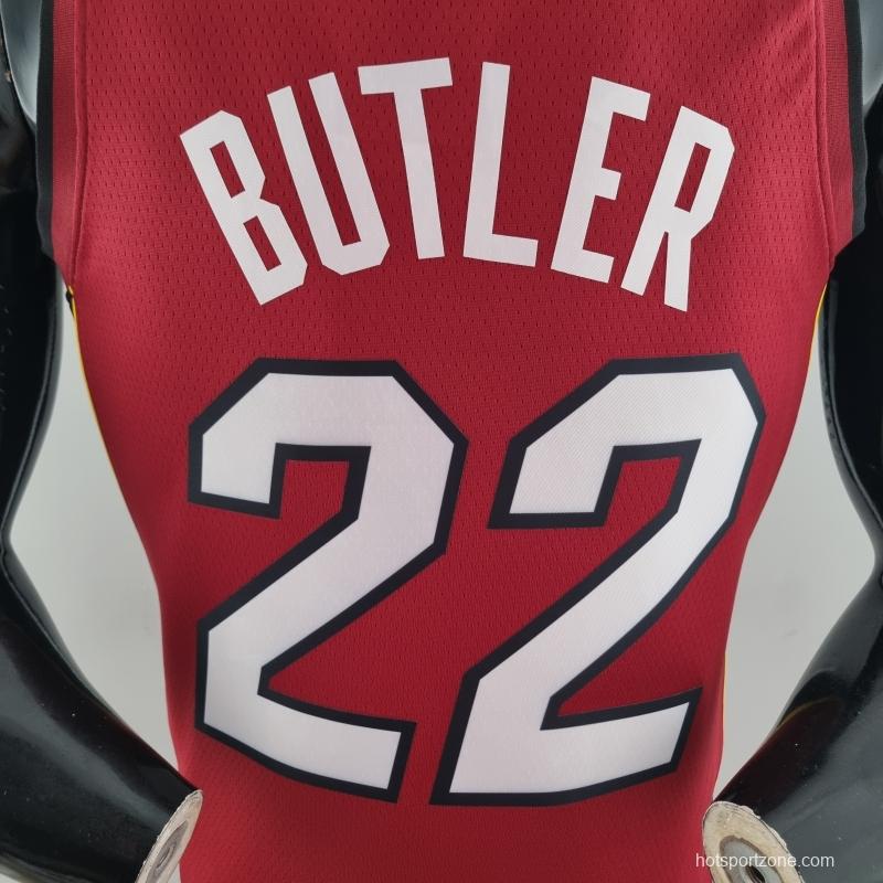 75th Anniversary Miami Heat Jordan BUTLER#22 Burgundy NBA Jersey