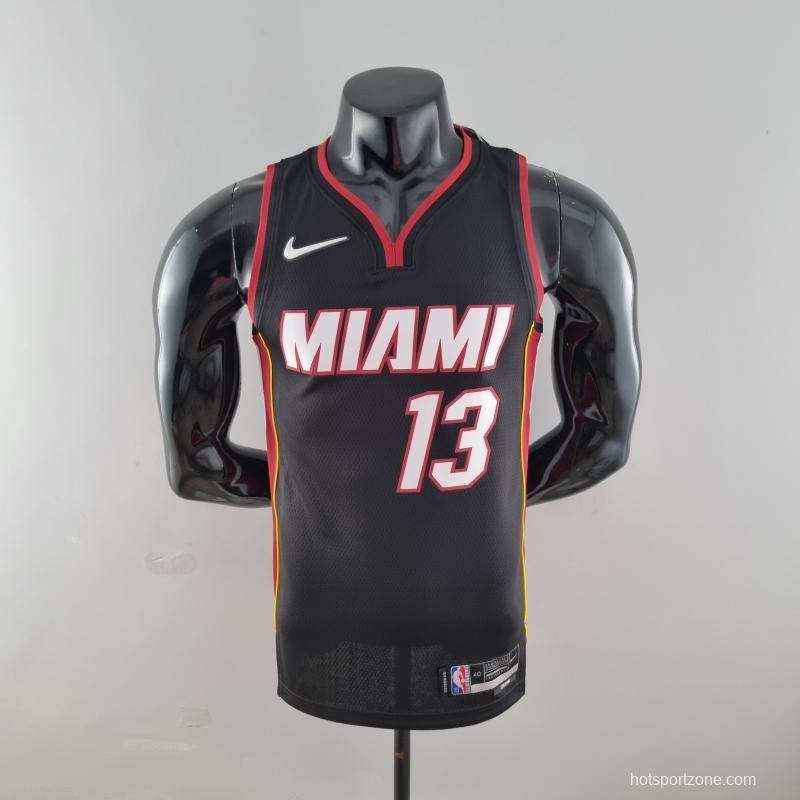 75th Anniversary Miami Heat ADEBAYO#13 Black NBA Jersey