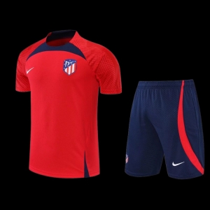 22/23 Atletico Madrid Red Short Sleeve Training Jersey: