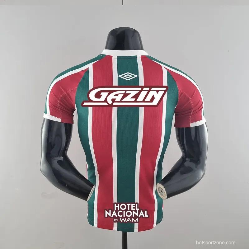 Player Version 22/23 All Sponsors Fluminense Home  Soccer Jersey