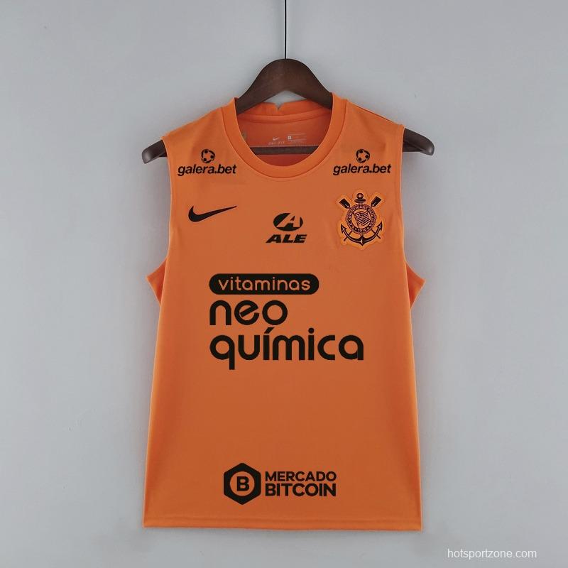 22/23 All Sponsors Corinthians Vest Pre-match Training Orange