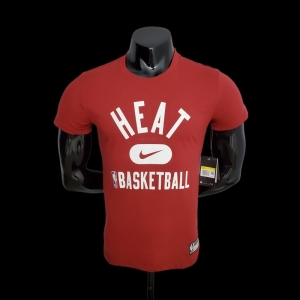 2022 NBA Heat Red T-shirts #0044