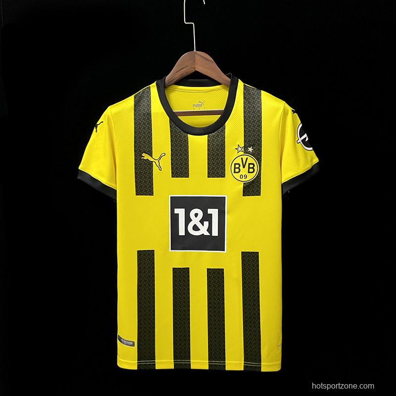 22/23 Dortmund Home  Soccer Jersey