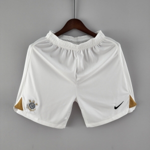 22/23 Corinthians White Soccer Shorts