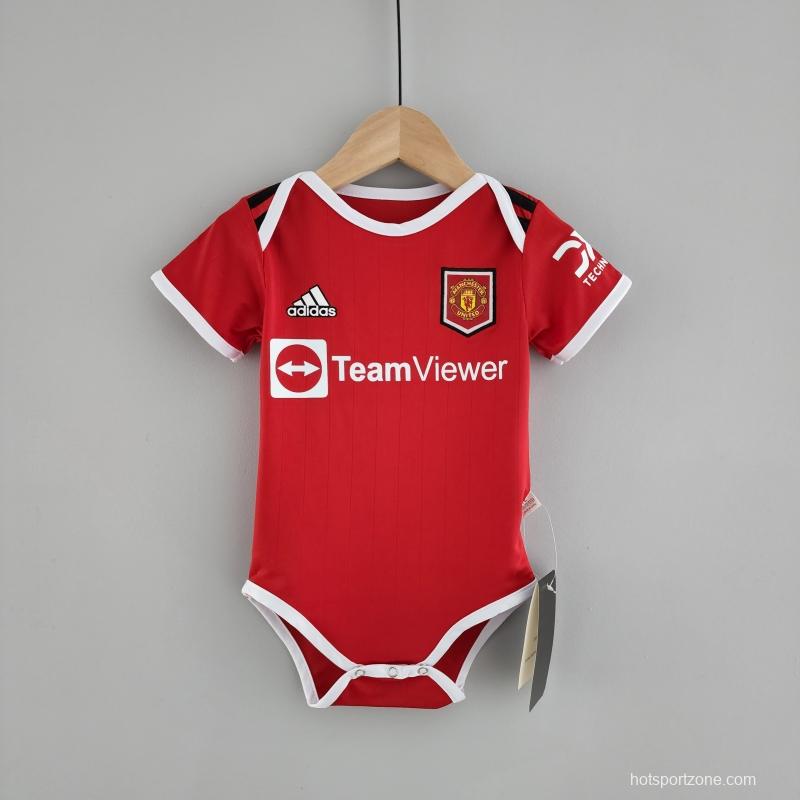 22/23 Manchester United Home Baby Jersey 6-18 Month KM#0019