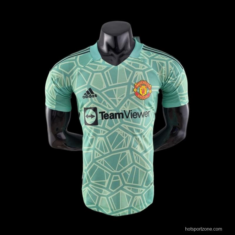 Player Version 22/23 Manchester United Green Goalkeeper