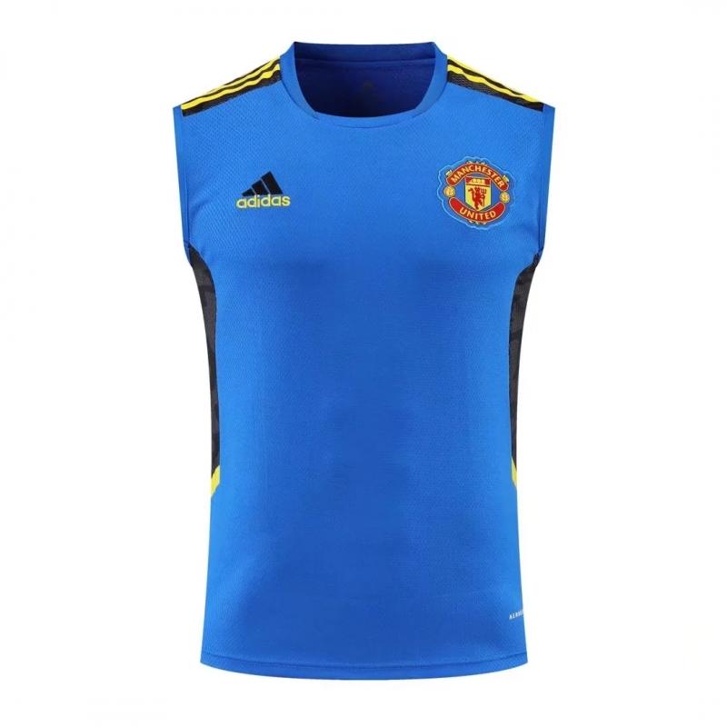 22/23 Manchester United Pre-Training Jersey Blue Vest