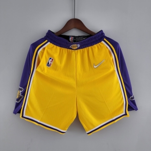 75th Anniversary Los Angeles Lakers Yellow NBA Shorts