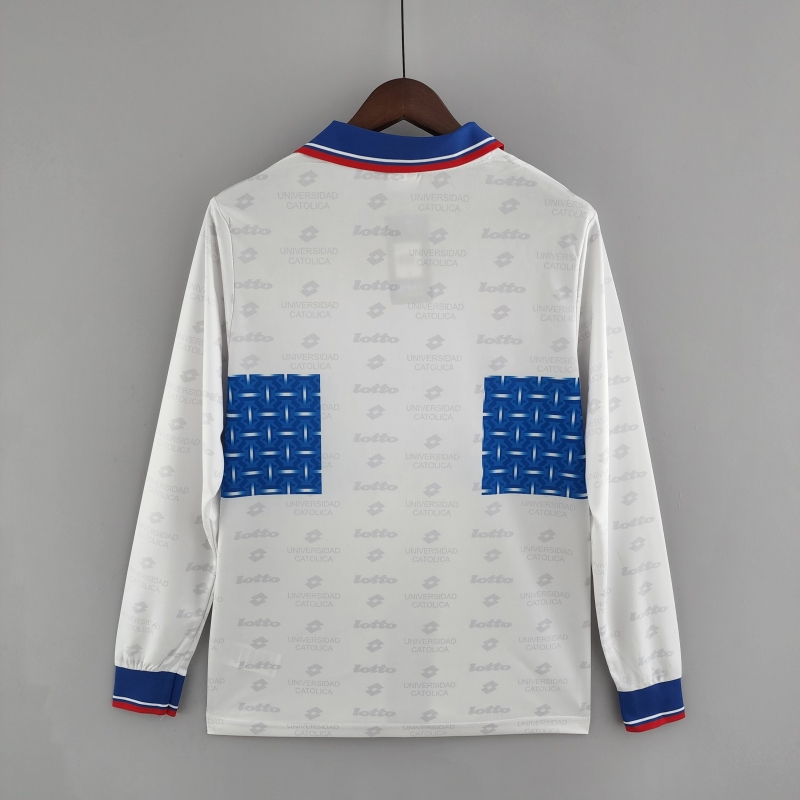 Retro 1996 Long Sleeve Deportivo Universidad Católica Third Away Soccer Jersey