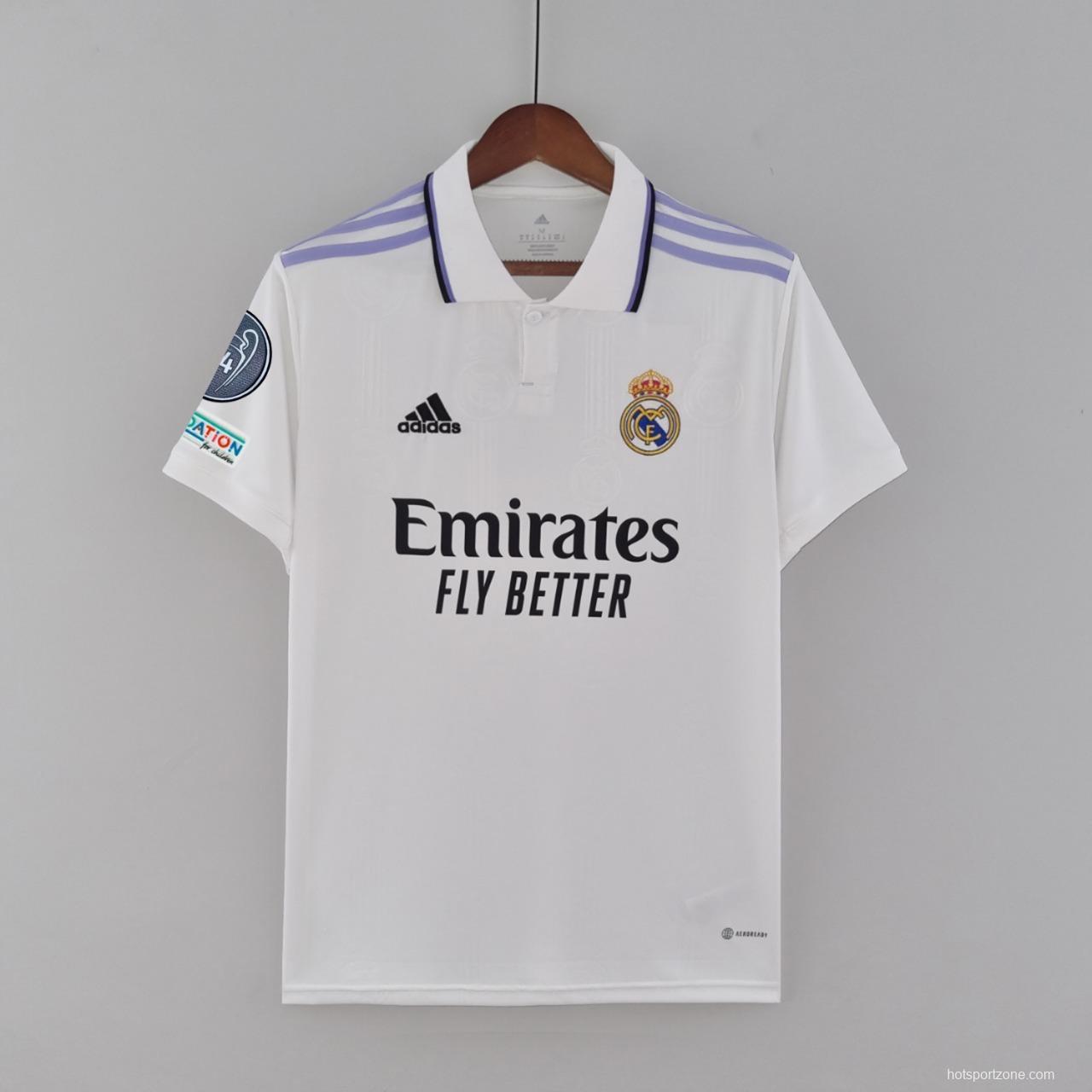 22/23 14 Champions Edition Real Madrid Home Soccer Jersey