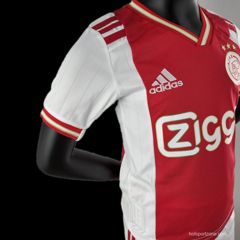 22/23 Kids Kit Ajax Home Size：16-28 Soccer Jersey