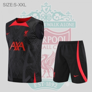 22/23 Liverpool FC Vest Training Jersey Kit Black