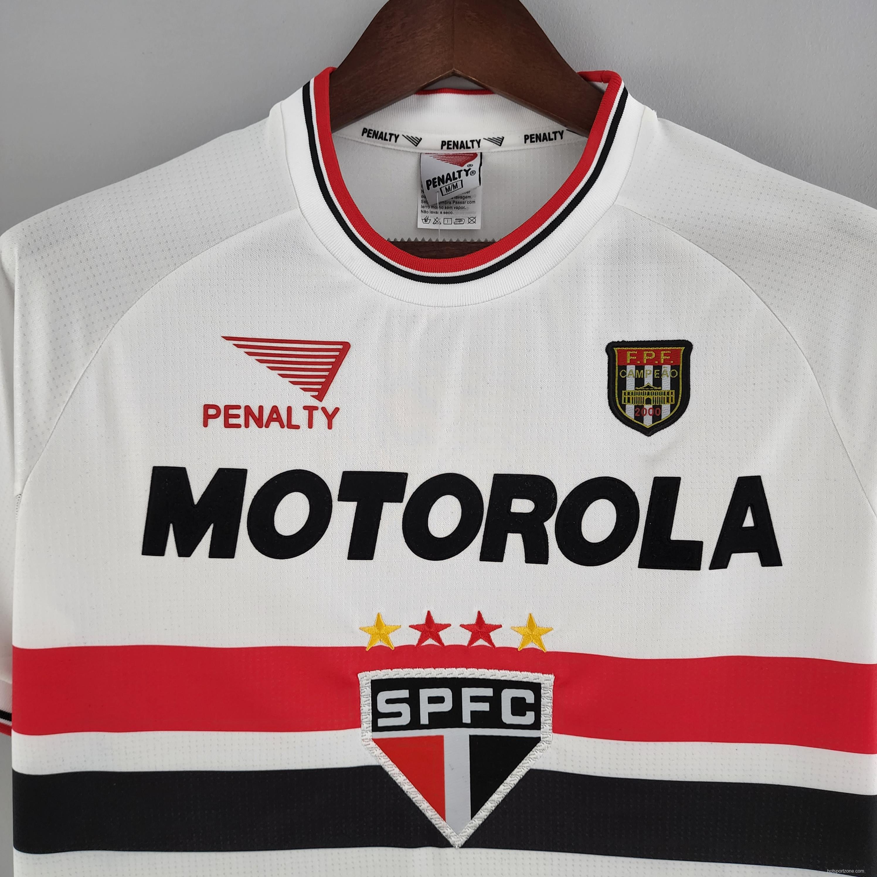 Retro Sao Paulo 2000 Home Soccer Jersey