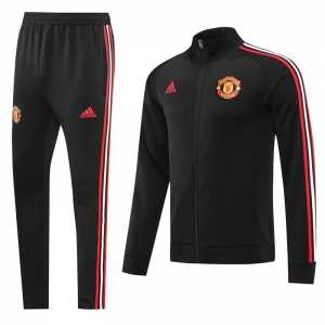 22/23 Manchester United Full Zipper Black Jacket+Long Pants