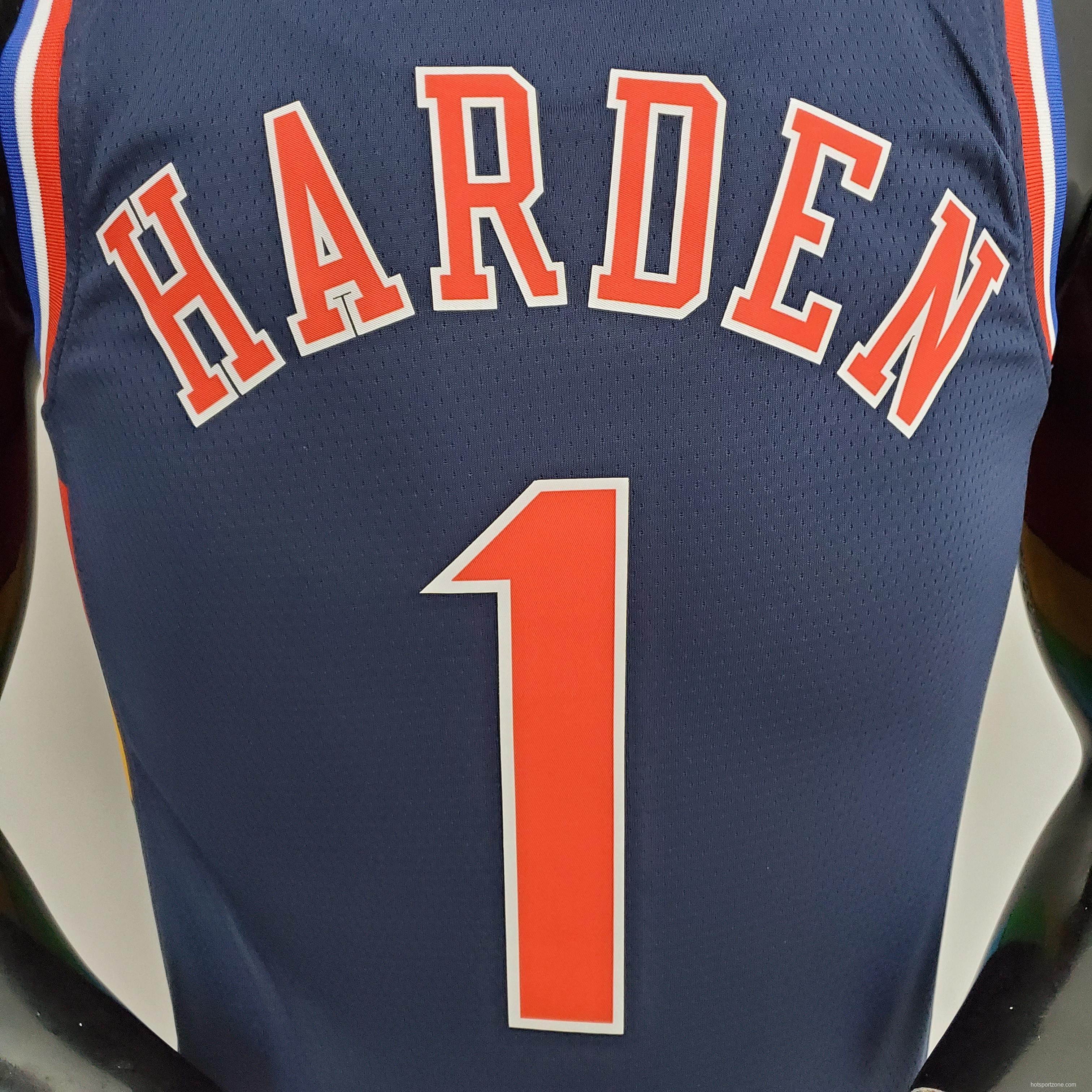 2022 NBA 76ers Harden #1 City Edition