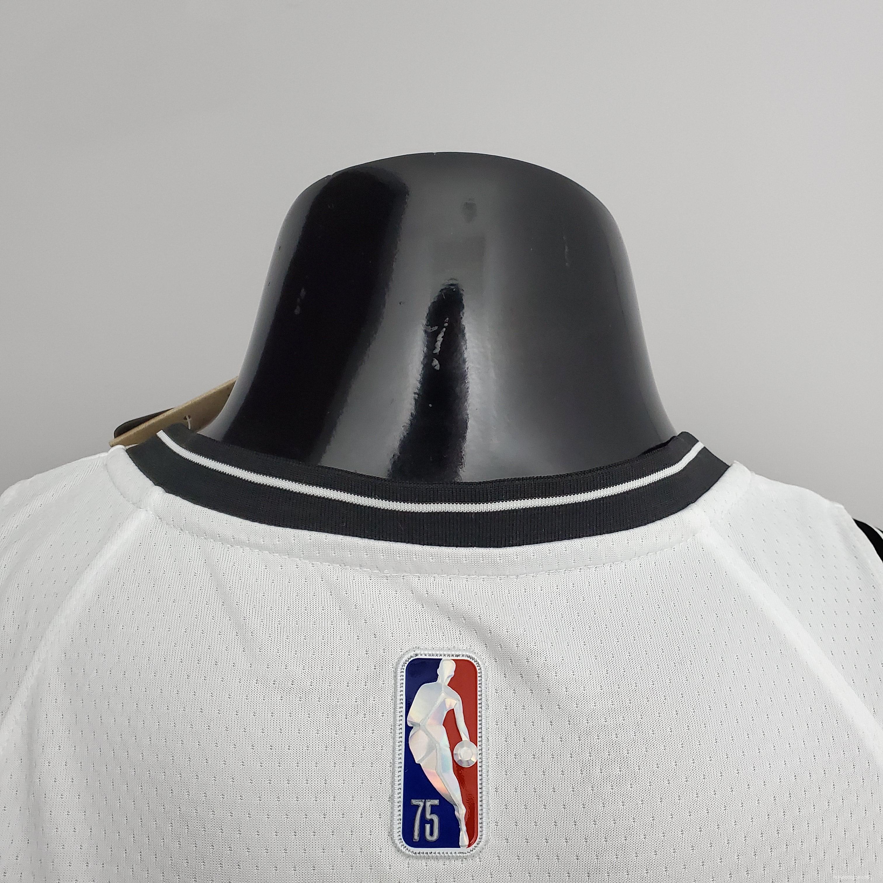 NBA 75th Anniversary Curry #30 Nets White Jersey