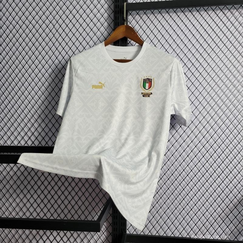 2022 Italy Euro Championship Special Edition White Jersey