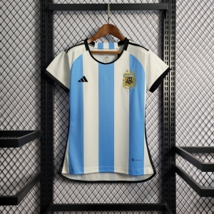 2022 Woman Argentina Home Soccer Jersey