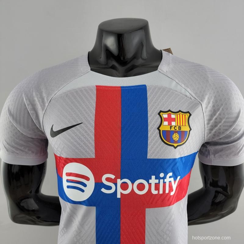 Player Version 22/23 Barcelona THIRD Soccer Jersey