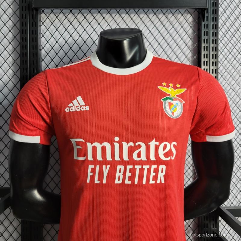 22/23 Player Version Benfica Home Soccer Jersey