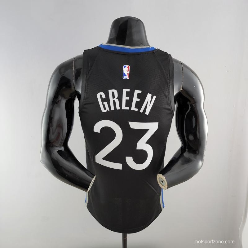 2020 GREEN #23 Warriors City Edition Black And Grey NBA Jersey