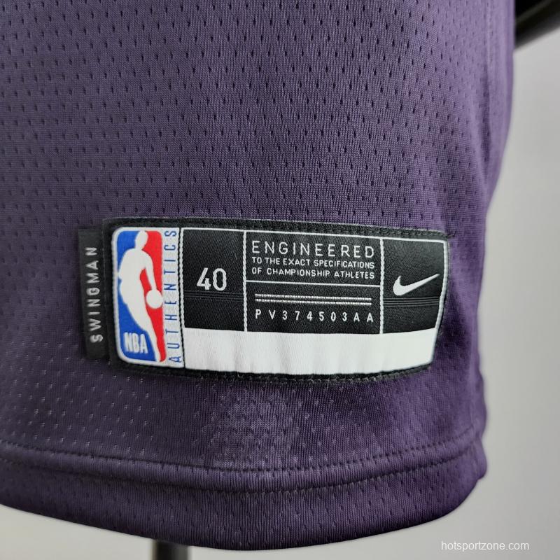 Minnesota Timberwolves ROSE#25 Black And Purple NBA Jersey