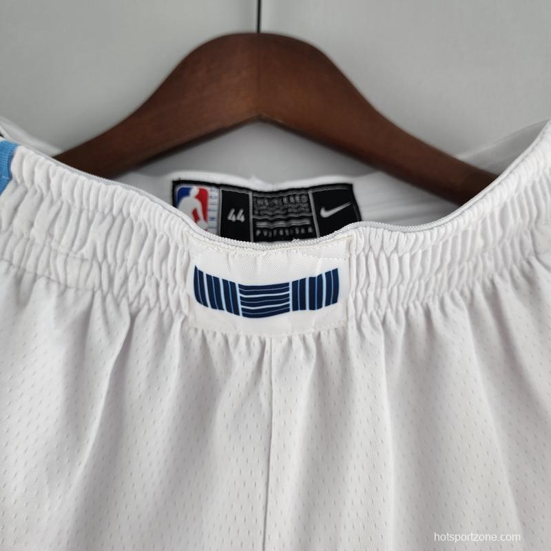 Memphis Grizzlies NBA Shorts White