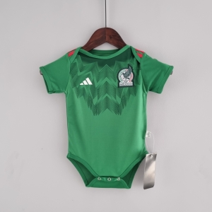2022 Mexico Home Baby KM#0026 9-12 Soccer Jersey