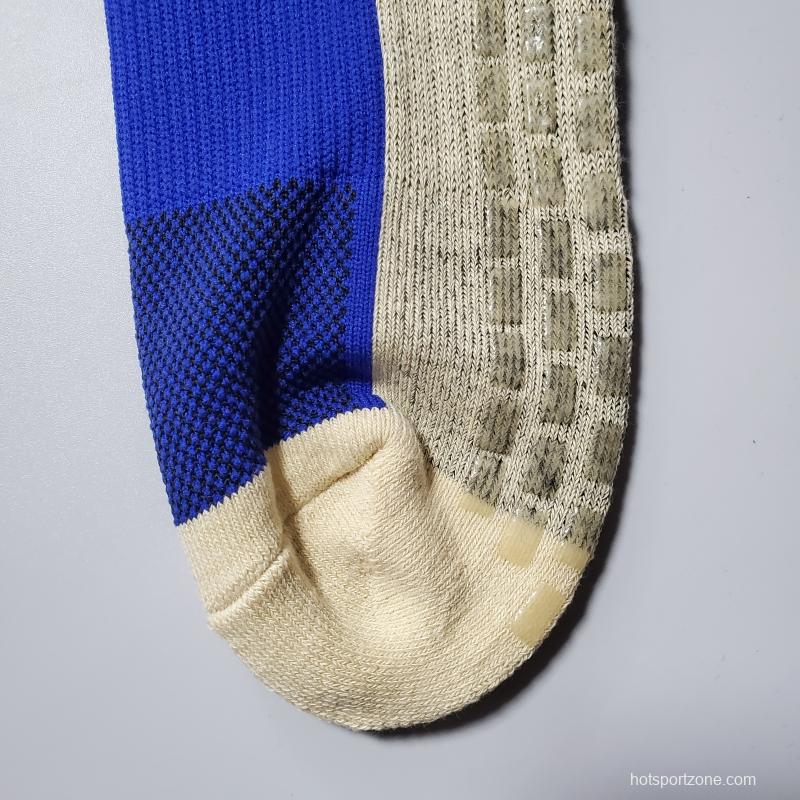 2022 Blue Long Top Non-Slip SOCKS#0091