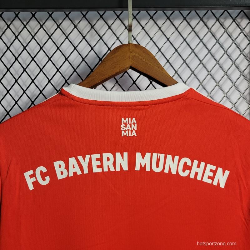 22/23 Long Sleeves Bayern Munich Home Soccer Jersey
