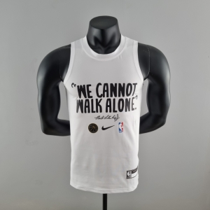 2022 Nike White Vest Shirts "We Can Not Walk Alone" #K000188