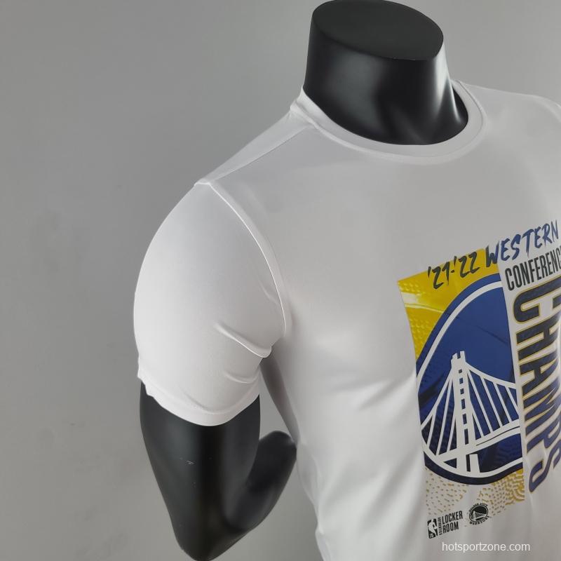 2022 NBA Golden State Warriors CHAMPIONS White T-Shirts#K000224