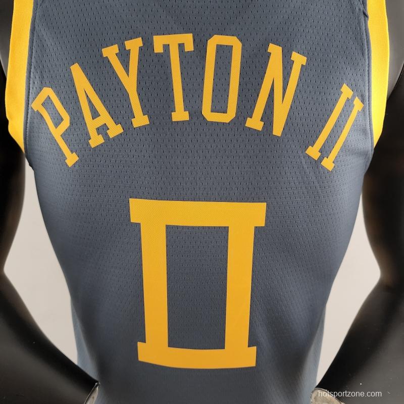 2018 PAYTON II#0 Golden State Warriors Grey NBA Jersey