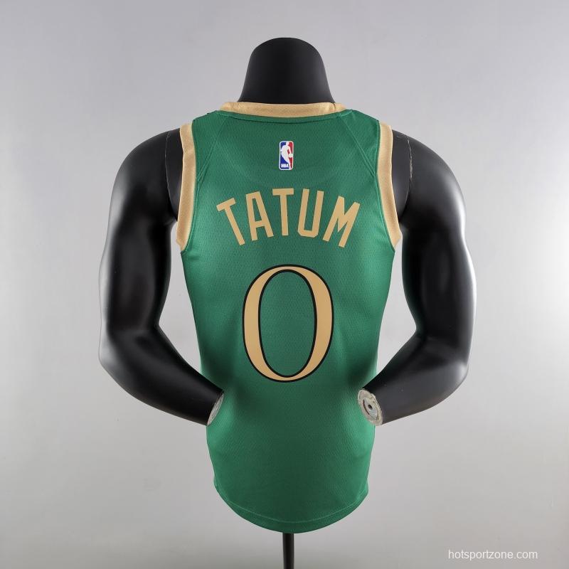 2020 Tatum #0 Boston Celtics City Edition Green NBA Jersey