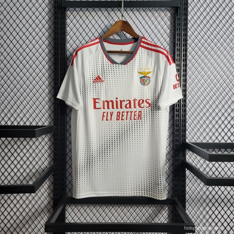 22/23 Benfica Third White Soccer Jersey